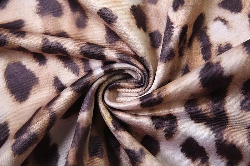 Bowknot leopard print lace hem backless tube top