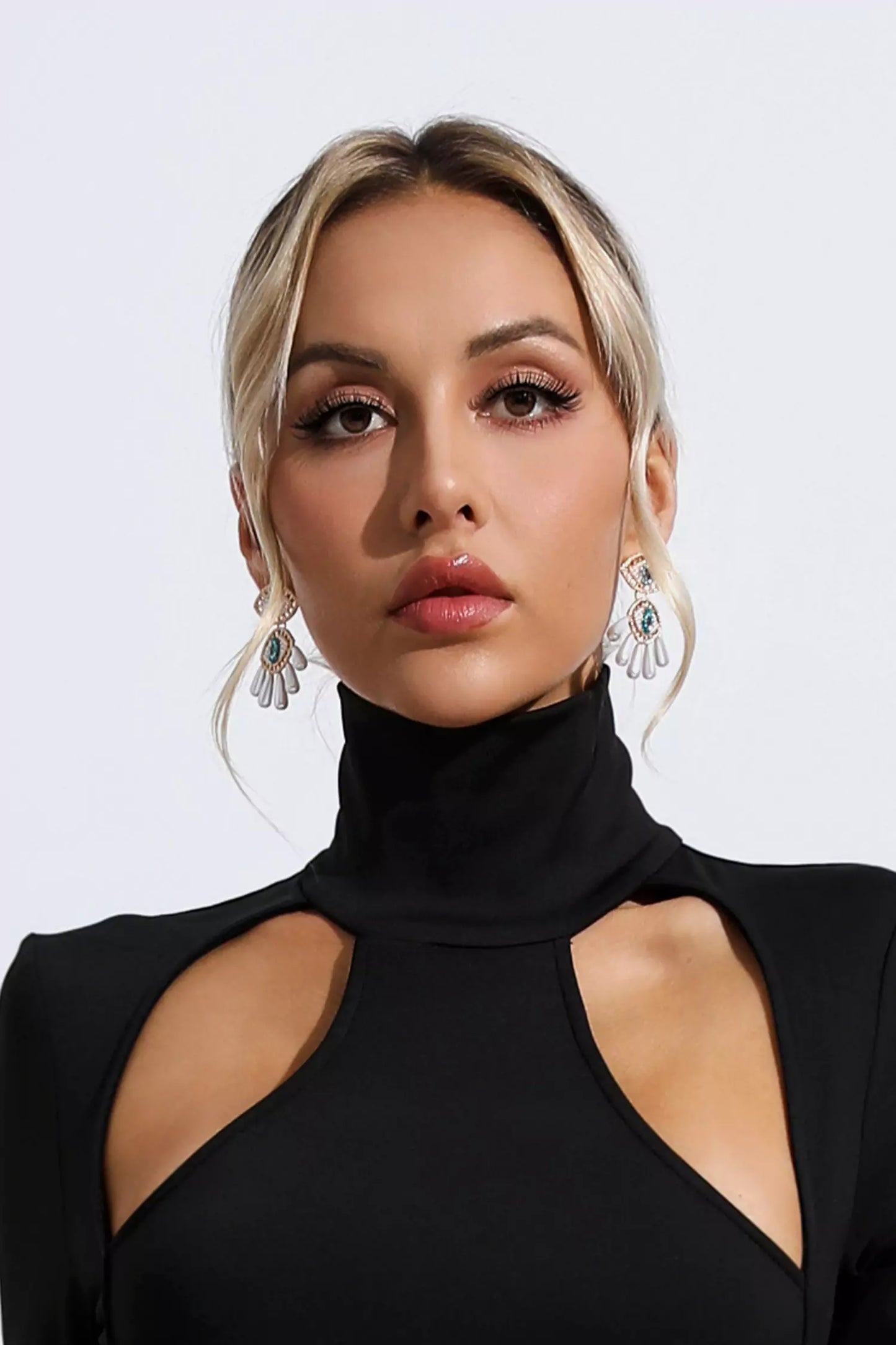 Nimat Devil's Eye Pearl Earrings