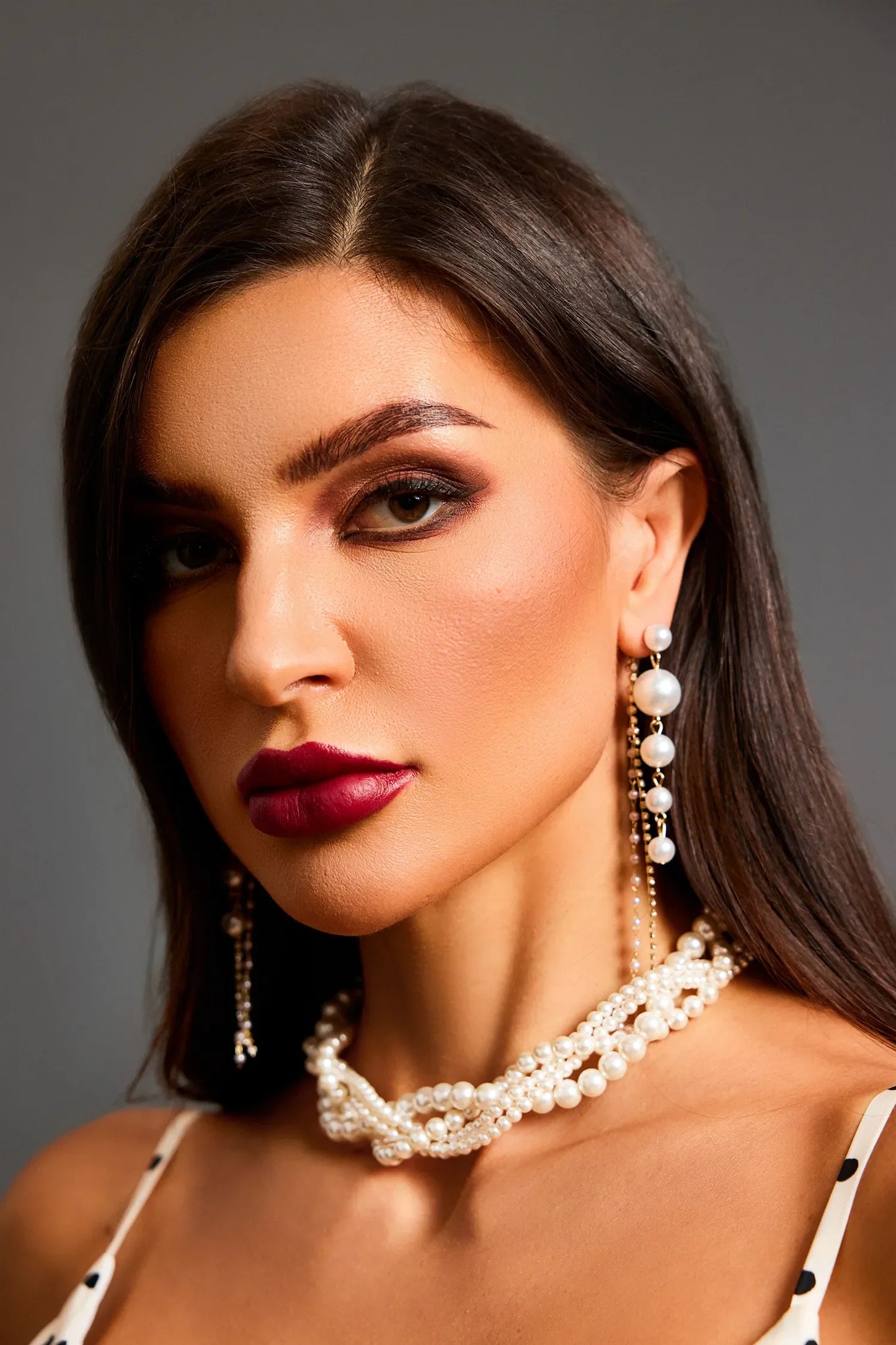 Amalia Earrings – Cascading Pearls