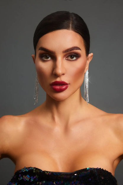 Sienna Earrings – Crystal Drop