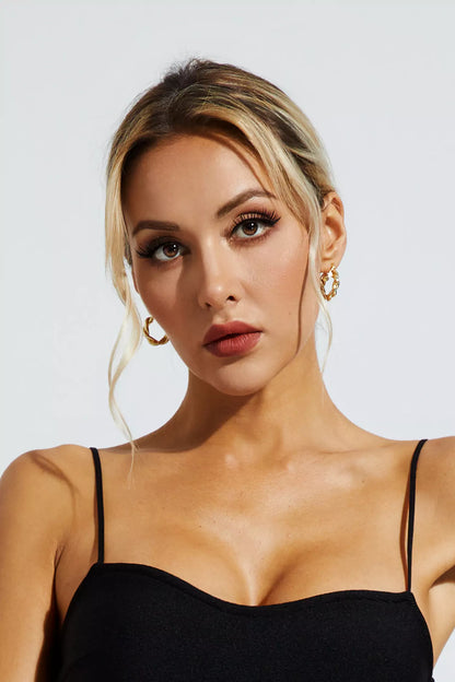 Maina Spiral Circle Earrings