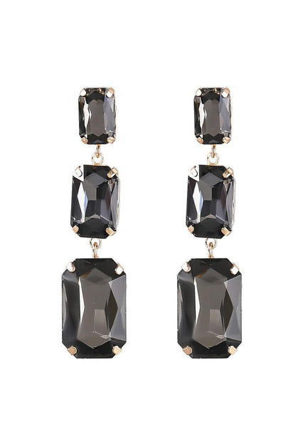 Adalyn Crystal Gem Drap Earrings 