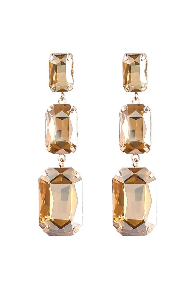 Adalyn Crystal Gem Drap Earrings 