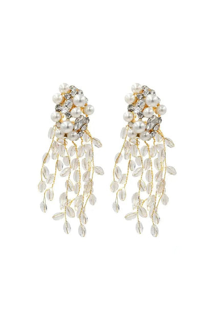 Melanie Crystal Tassel Earrings