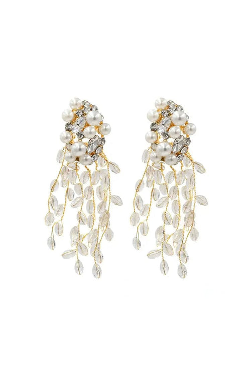 Melanie Crystal Tassel Earrings