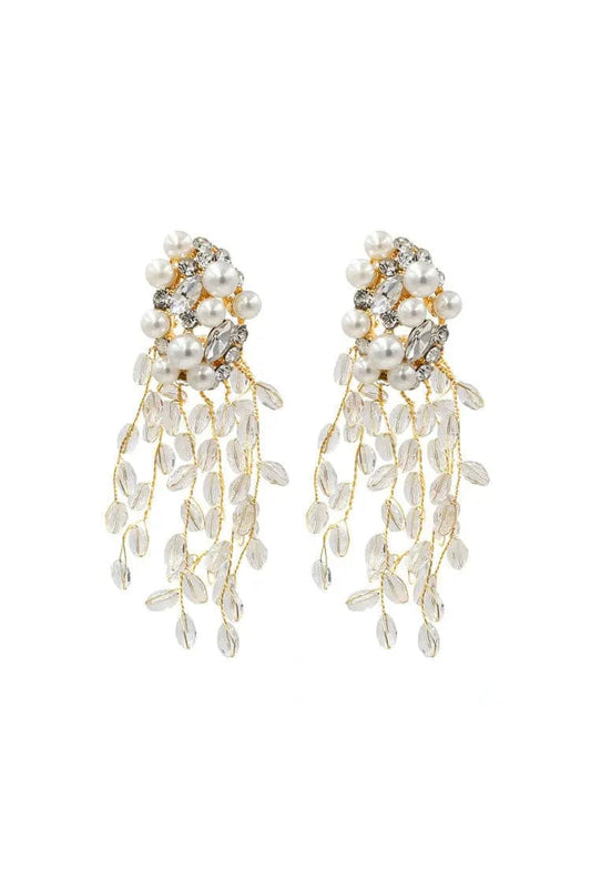 Melanie Crystal Tassel Earrings
