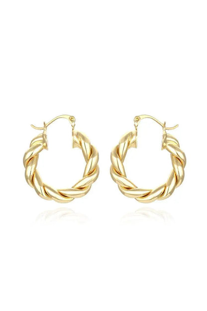 Maina Spiral Circle Earrings