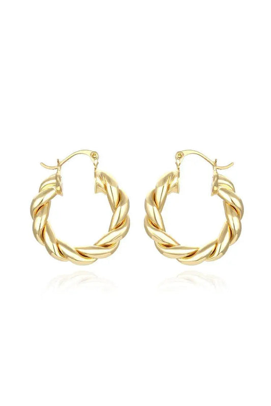 Maina Spiral Circle Earrings