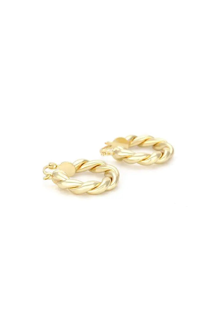 Maina Spiral Circle Earrings