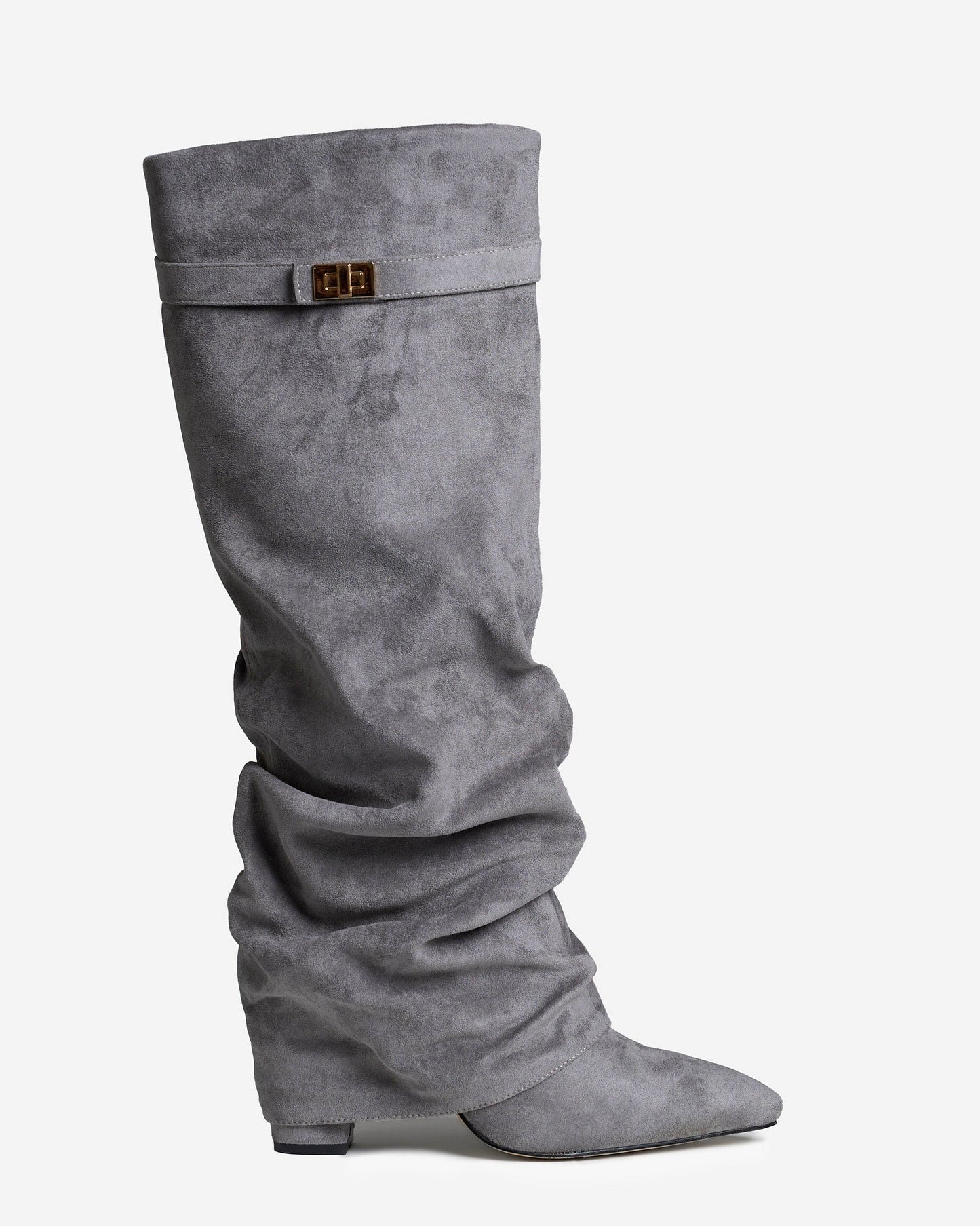 Lavista Slouchy Suede knee high boots - Gray