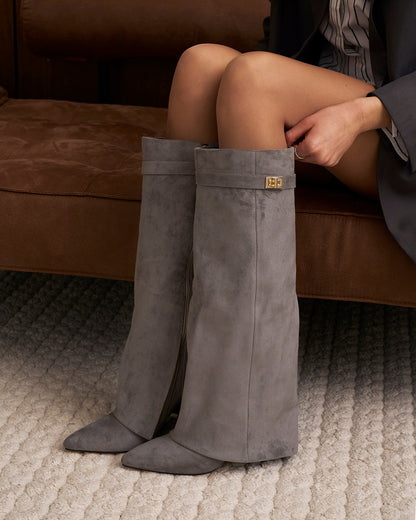 Lavista Suede knee high boots - Gray