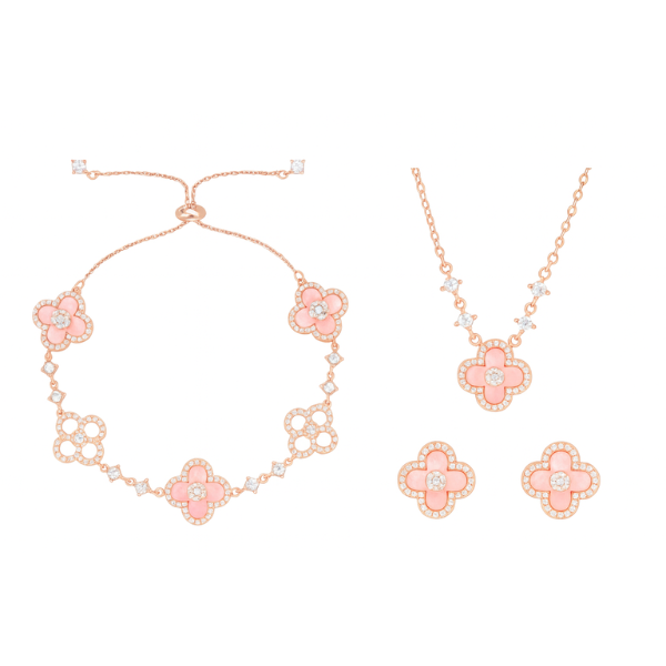 Sakura Cleef Set - Bracelet, Earrings &amp; Necklace