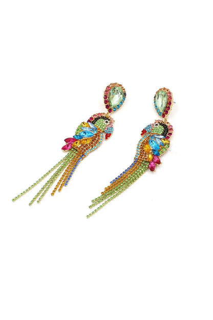 Opal Parrot Diamond Earrings