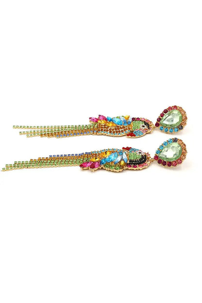 Opal Parrot Diamond Earrings