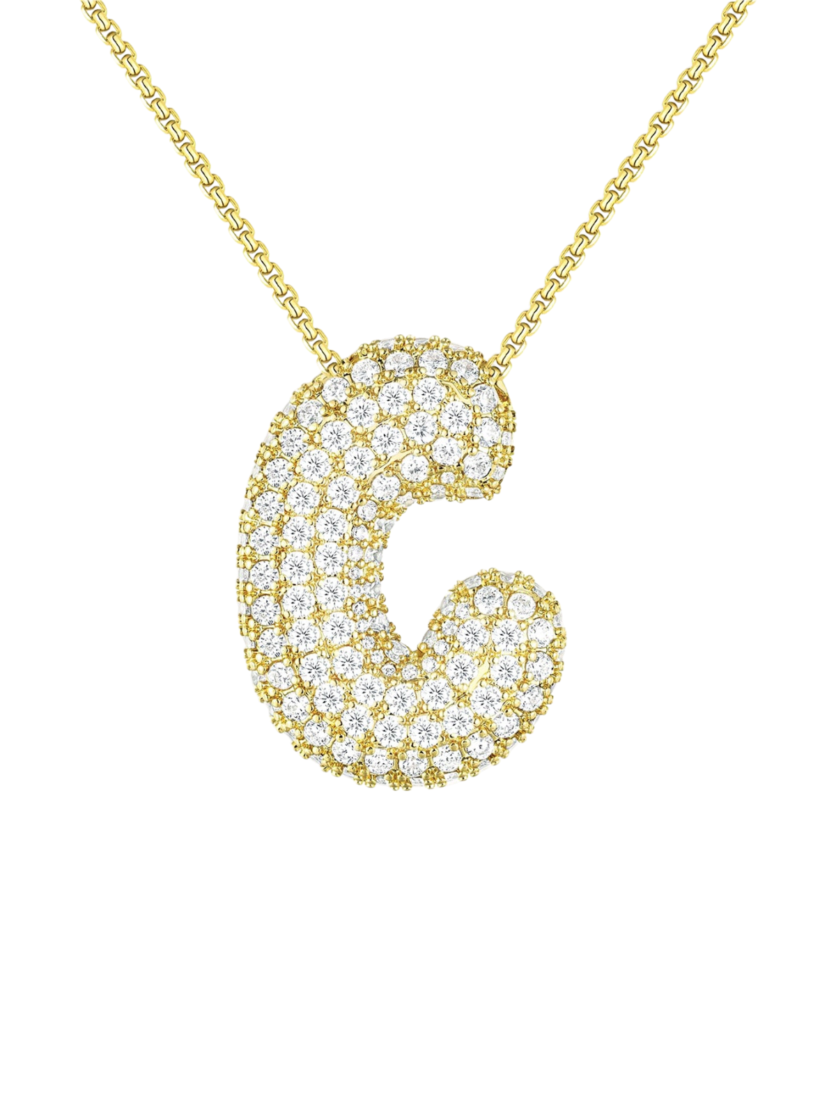 Luna Bubble Letter (AZ) Necklace
