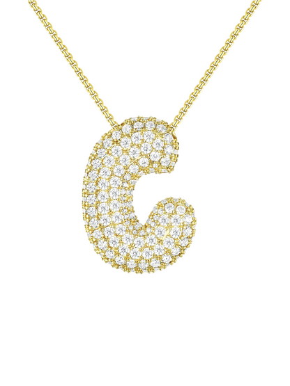 Luna Bubble Letter (AZ) Necklace