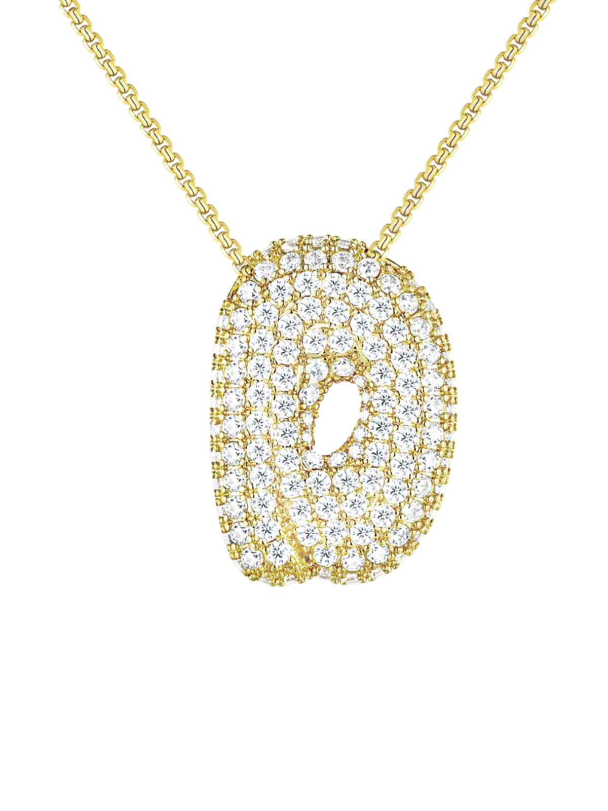 Luna Bubble Letter (AZ) Necklace
