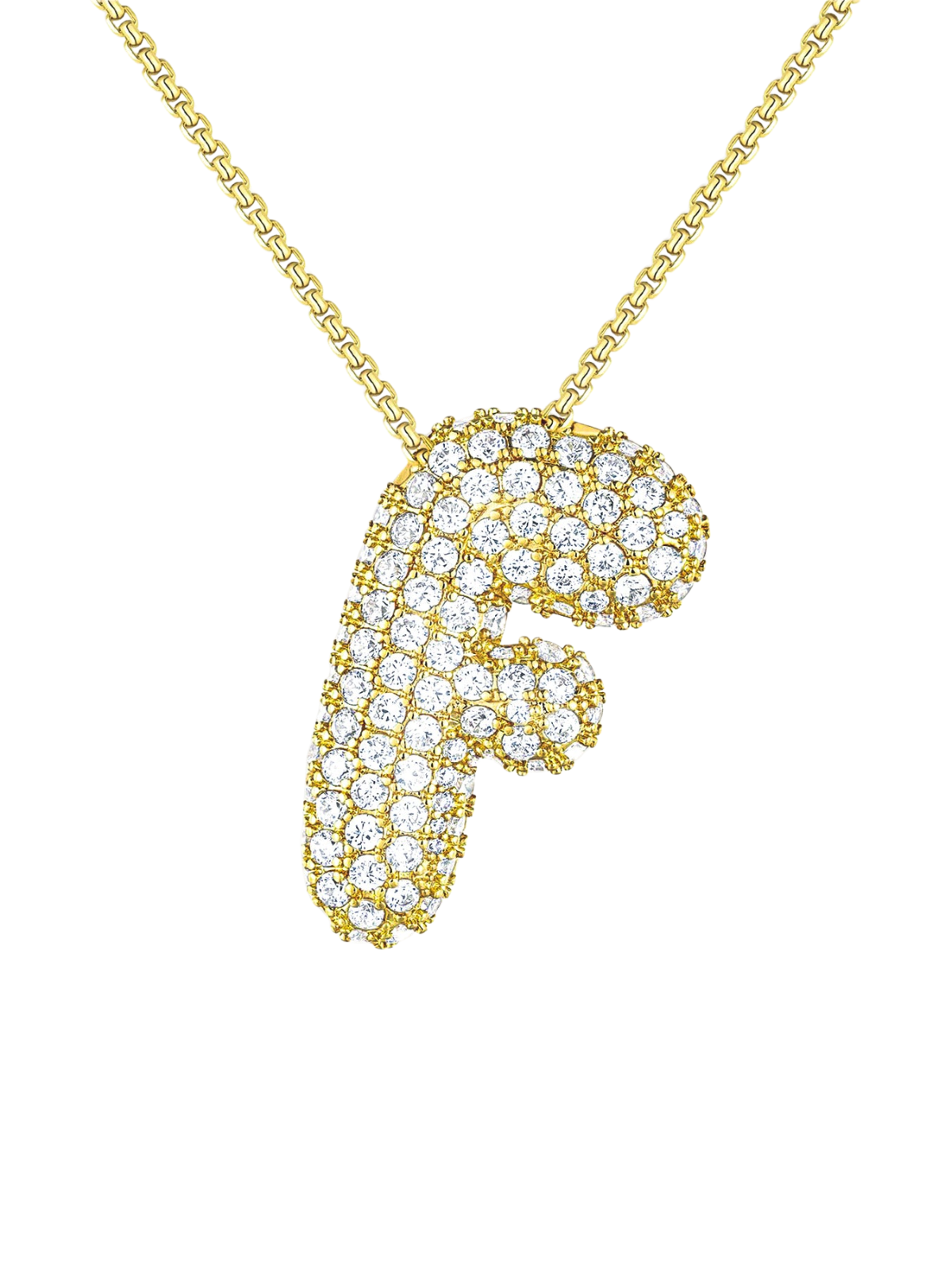Luna Bubble Letter (AZ) Necklace
