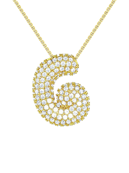 Luna Bubble Letter (AZ) Necklace