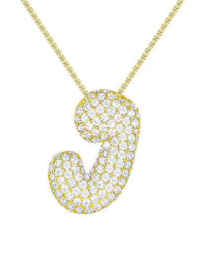 Luna Bubble Letter (AZ) Necklace