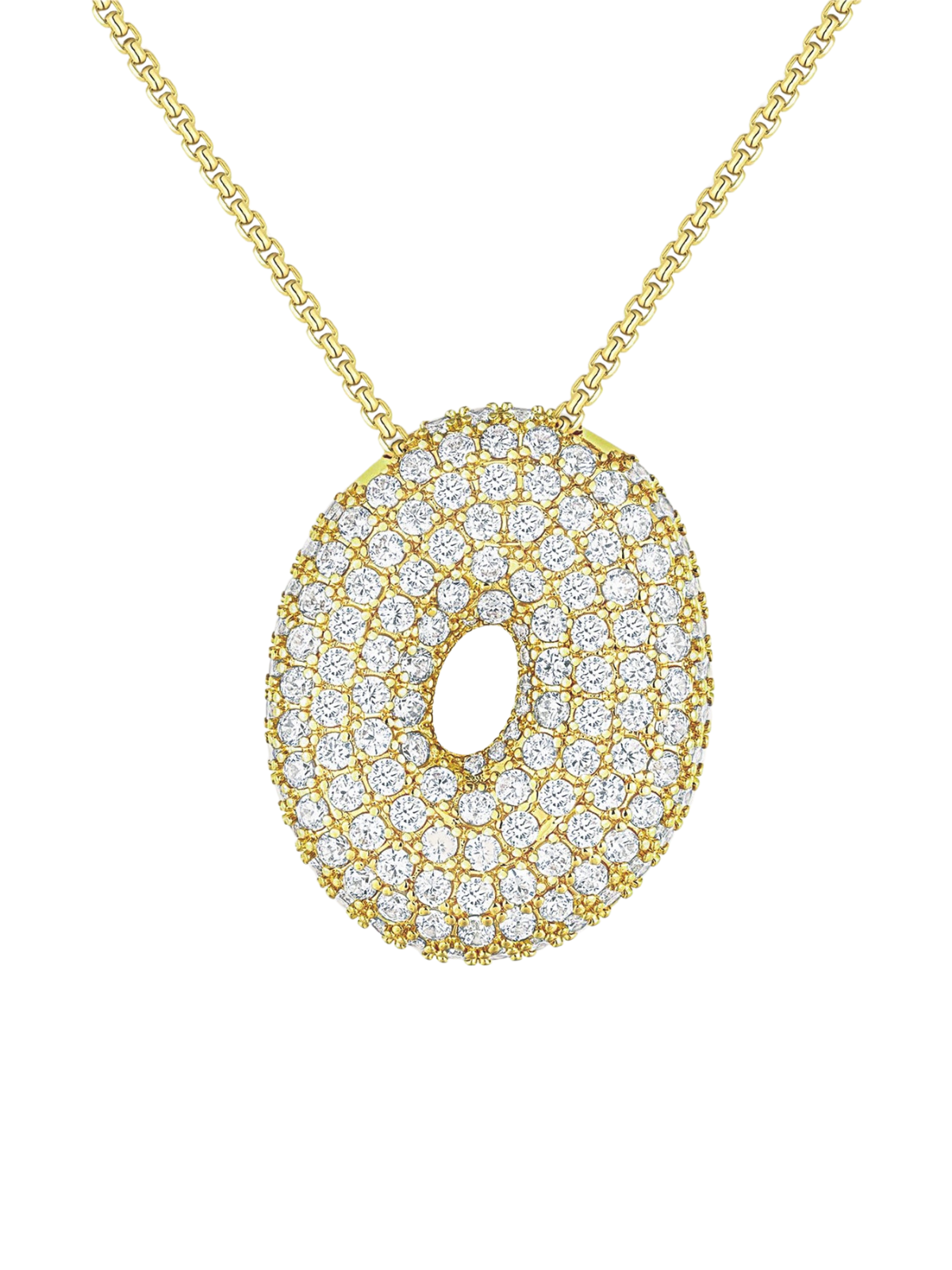 Luna Bubble Letter (AZ) Necklace