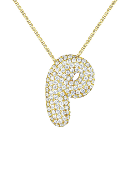 Luna Bubble Letter (AZ) Necklace