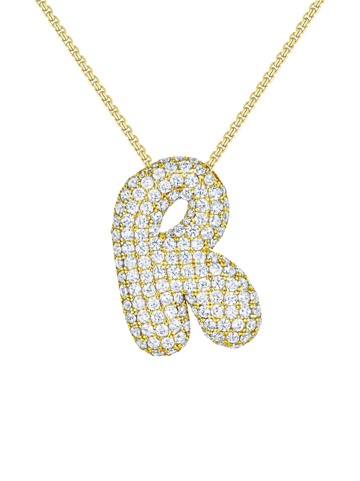 Luna Bubble Letter (AZ) Necklace