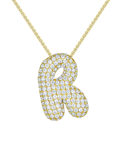 Luna Bubble Letter (AZ) Necklace