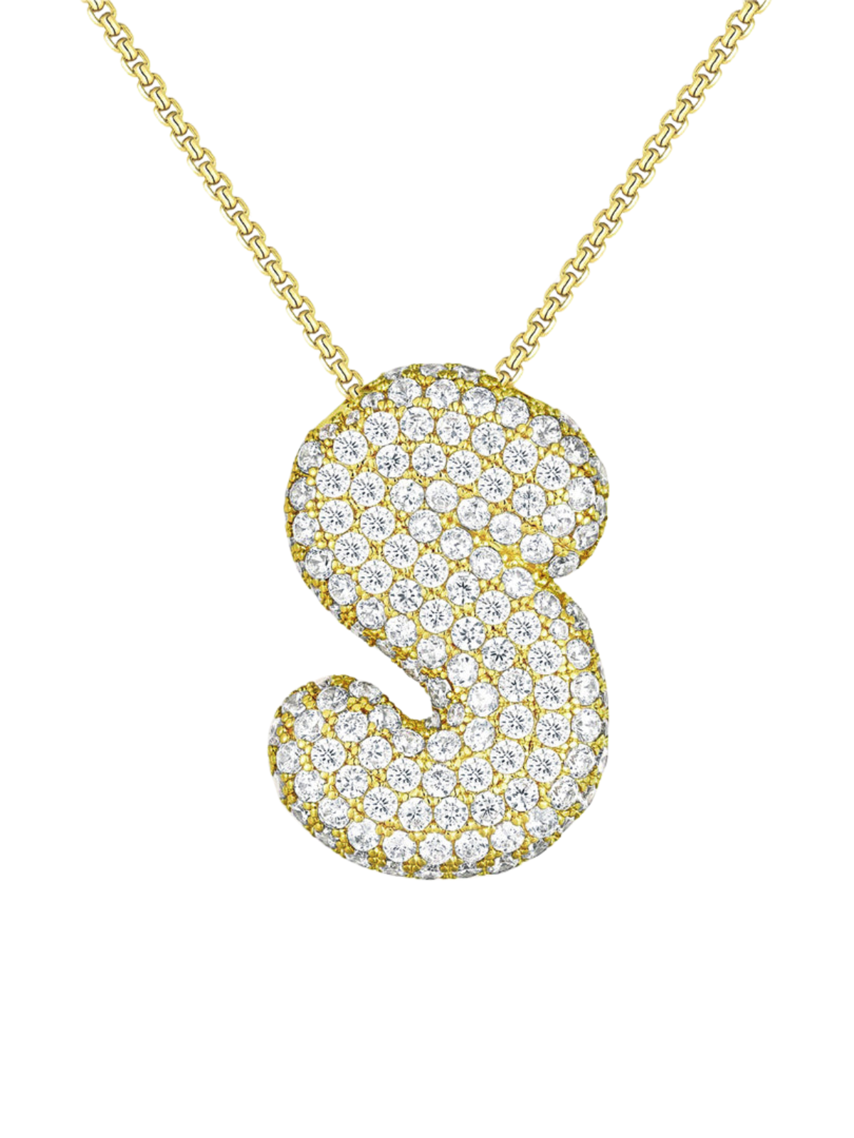 Luna Bubble Letter (AZ) Necklace