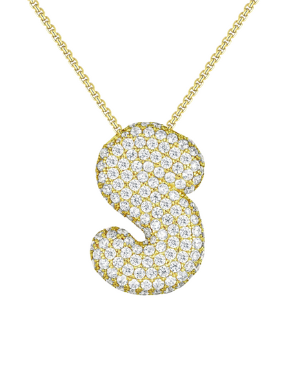 Luna Bubble Letter (AZ) Necklace