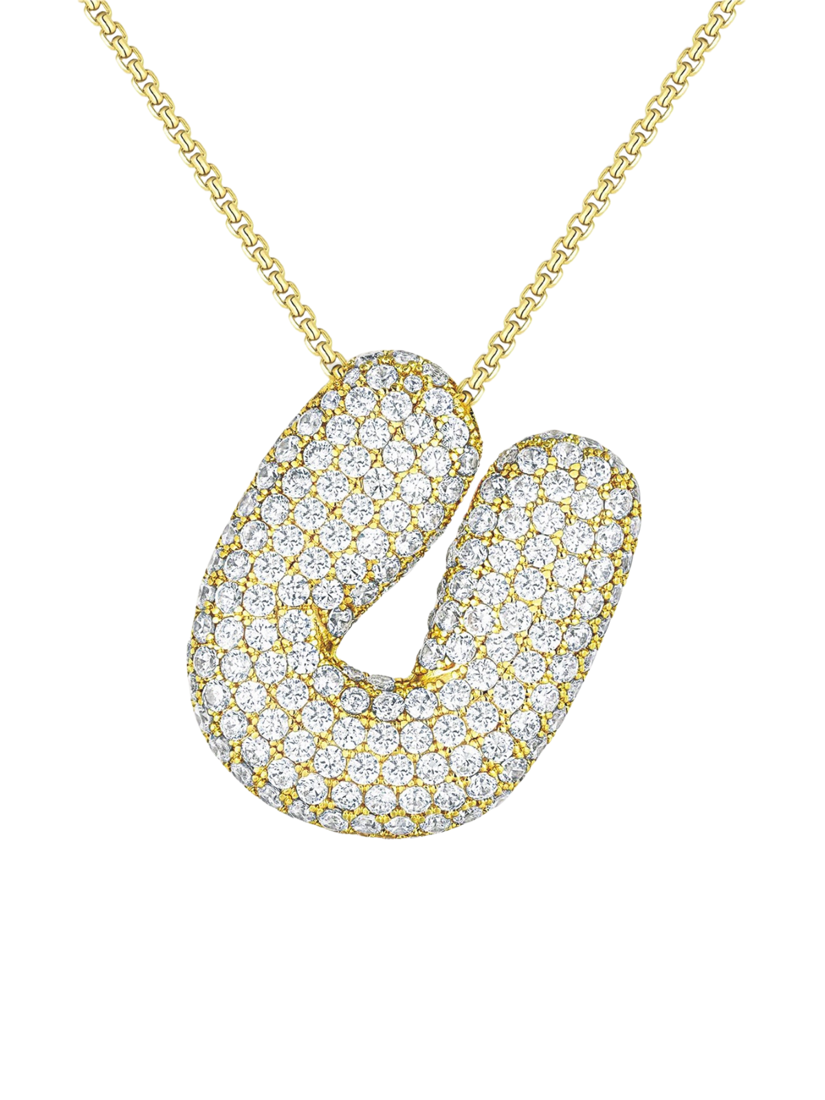 Luna Bubble Letter (AZ) Necklace