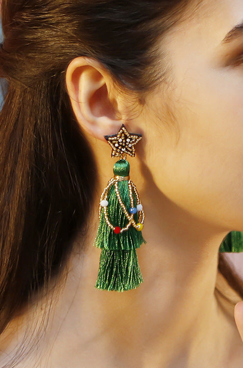 Scarlitt Star Tassel Earrings