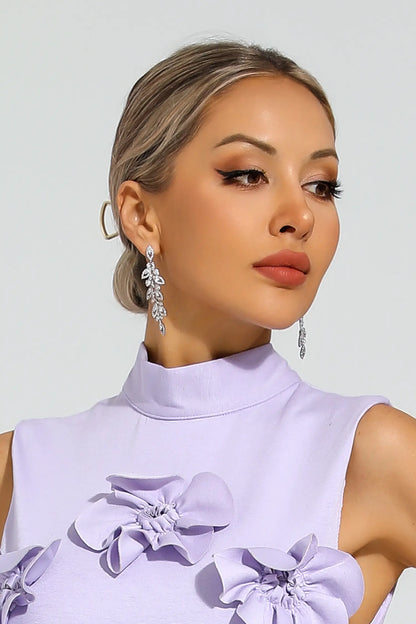 Erosa Silver Leaf Earrings