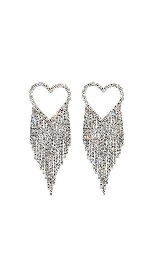 Logan Rhinestone Tassel Earrings 