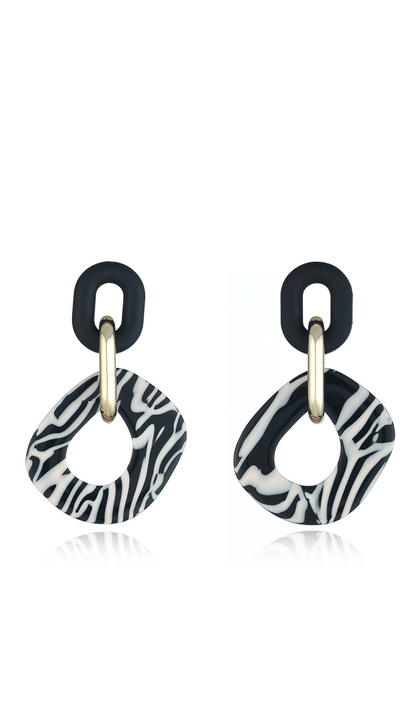 Ariyah Zebra Print Earrings 