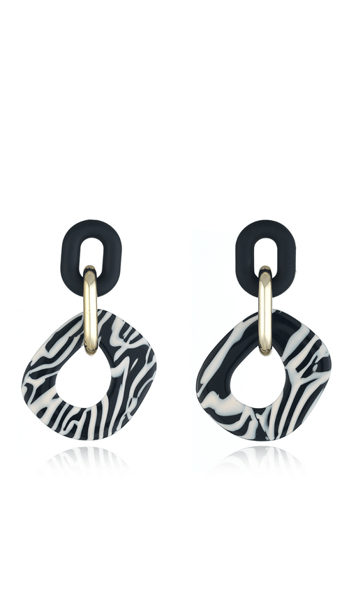 Ariyah Zebra Print Earrings 