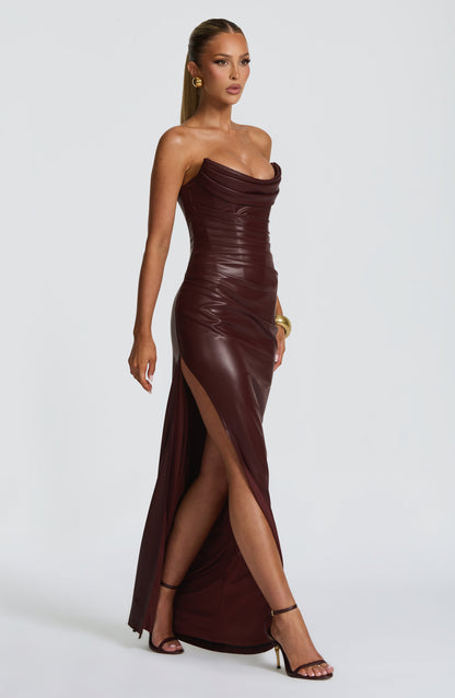 Alba Maxi Dress - Burgundy