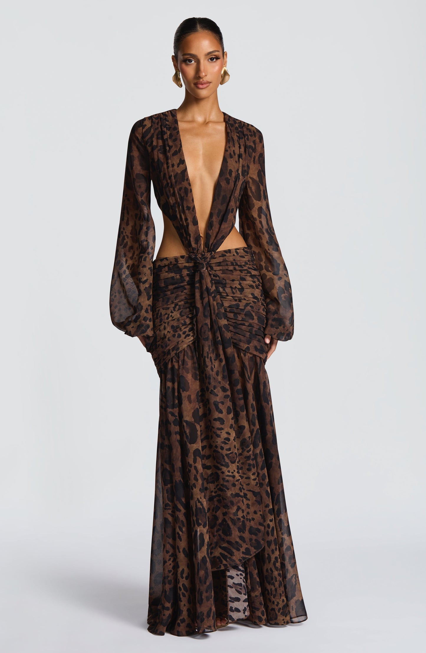 Andrina Maxi Dress - Leopard Print