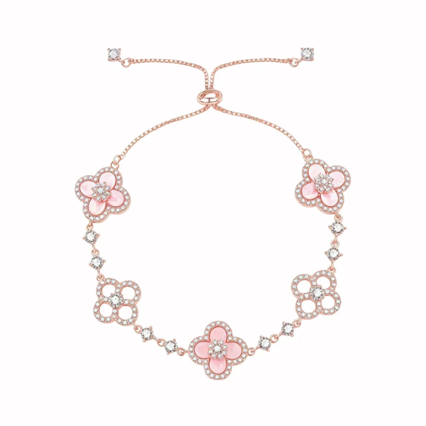 Sakura Cleef Set - Bracelet, Earrings &amp; Necklace
