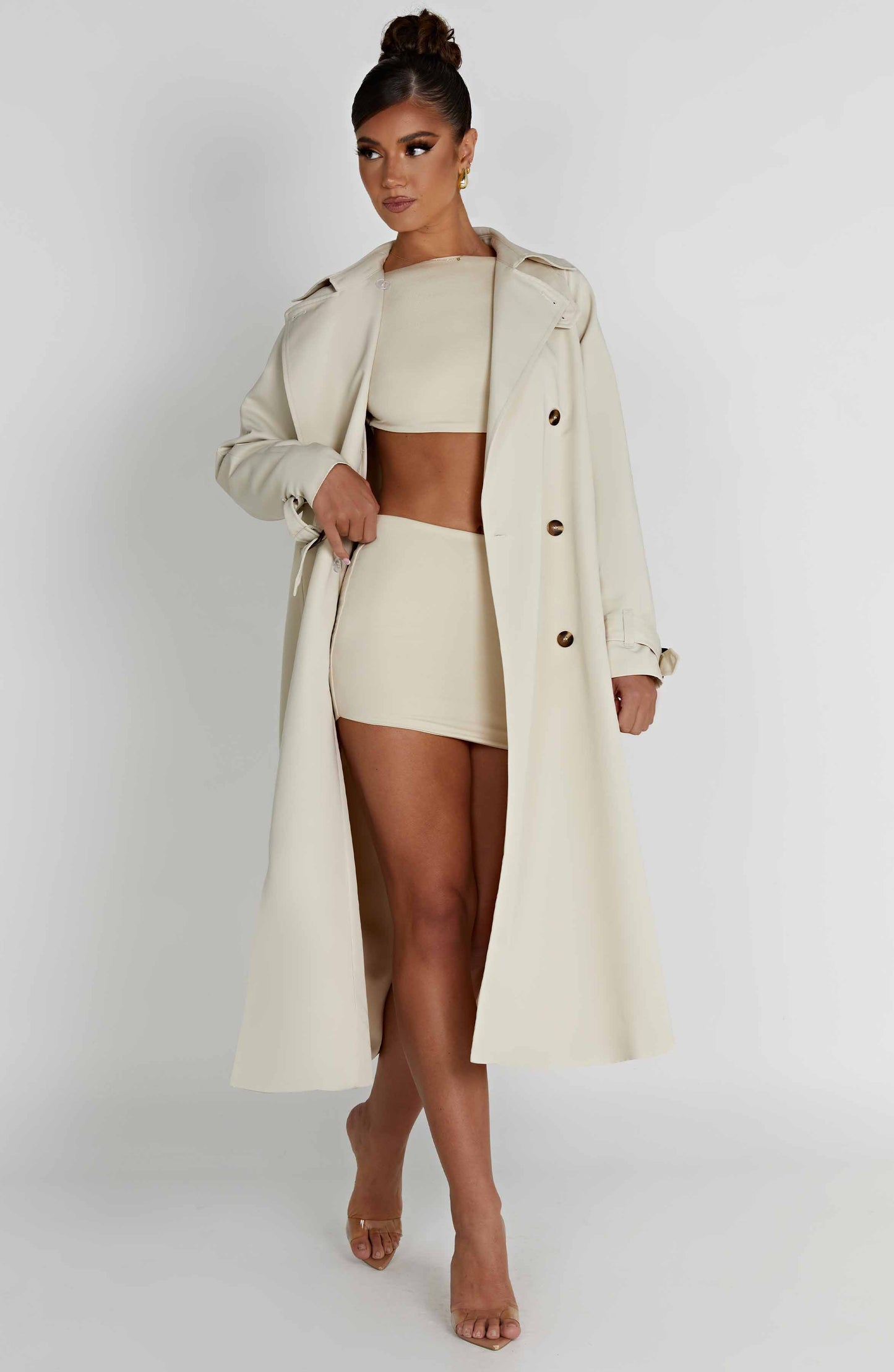 Camila Trench Coat – Sand