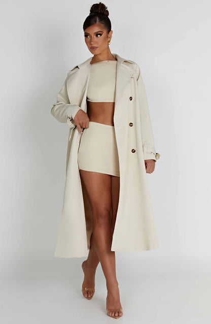 Camila Trench Coat – Sand