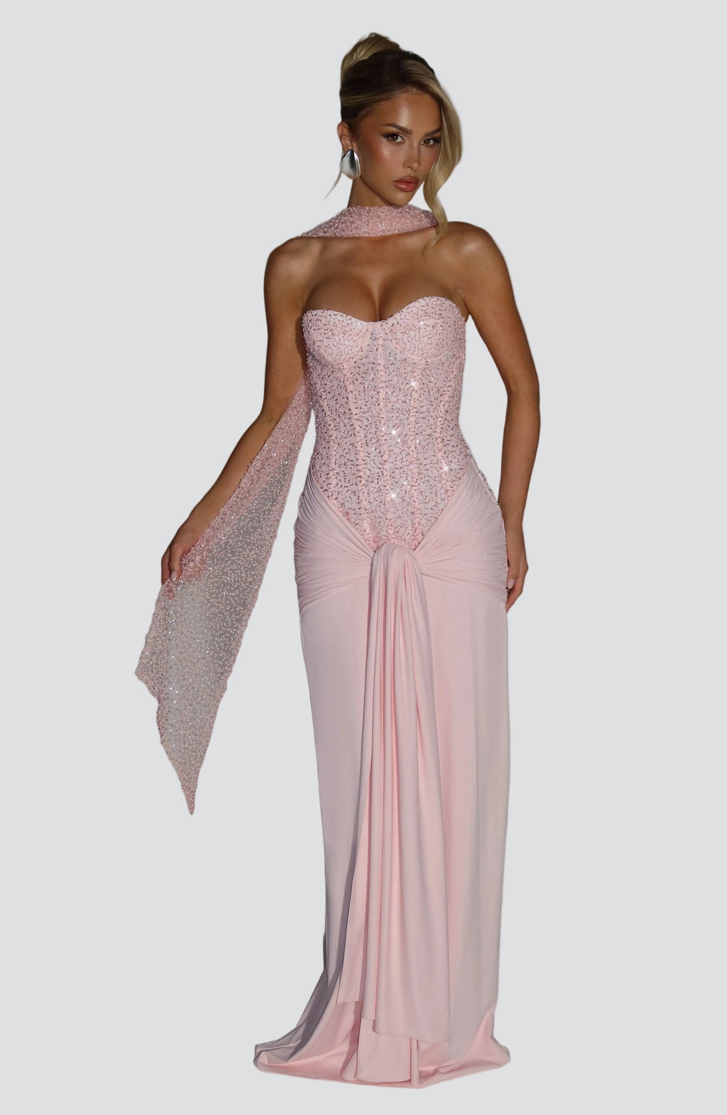 Carina Maxi Dress - Blush