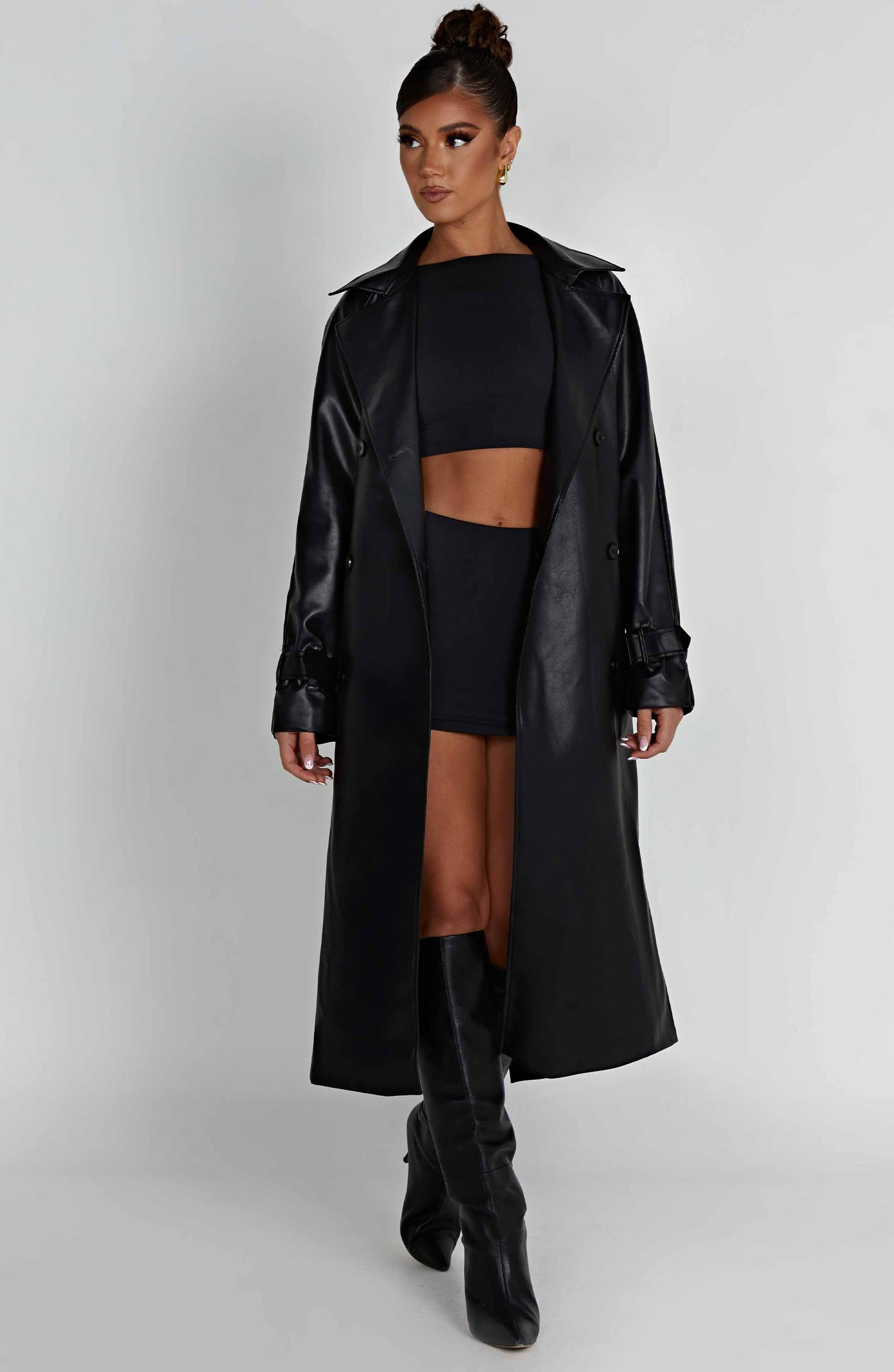 Chi Trench Coat – Black