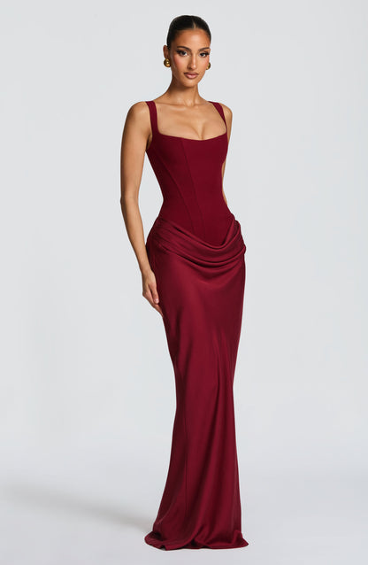 Cornelia Maxi Dress - Burgundy