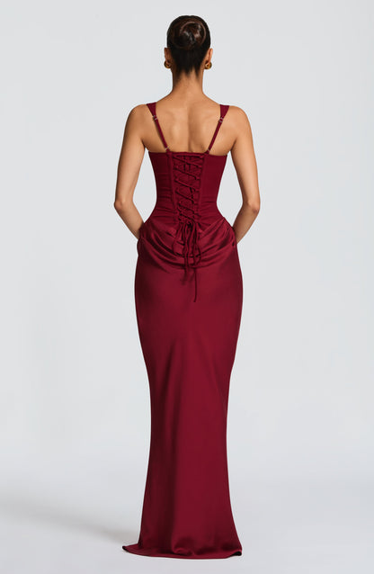 Cornelia Maxi Dress - Burgundy