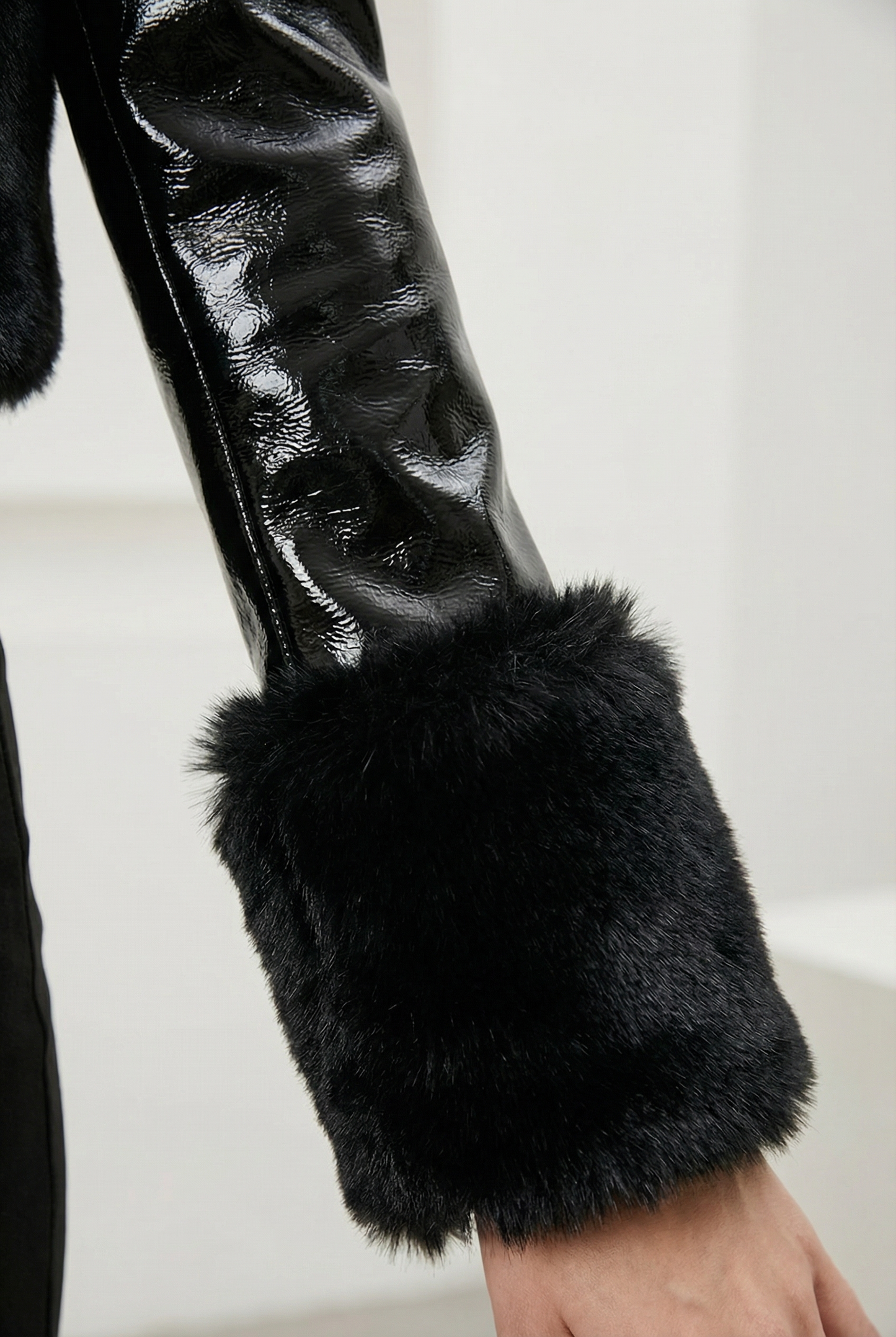 Romane Short Coat – Black