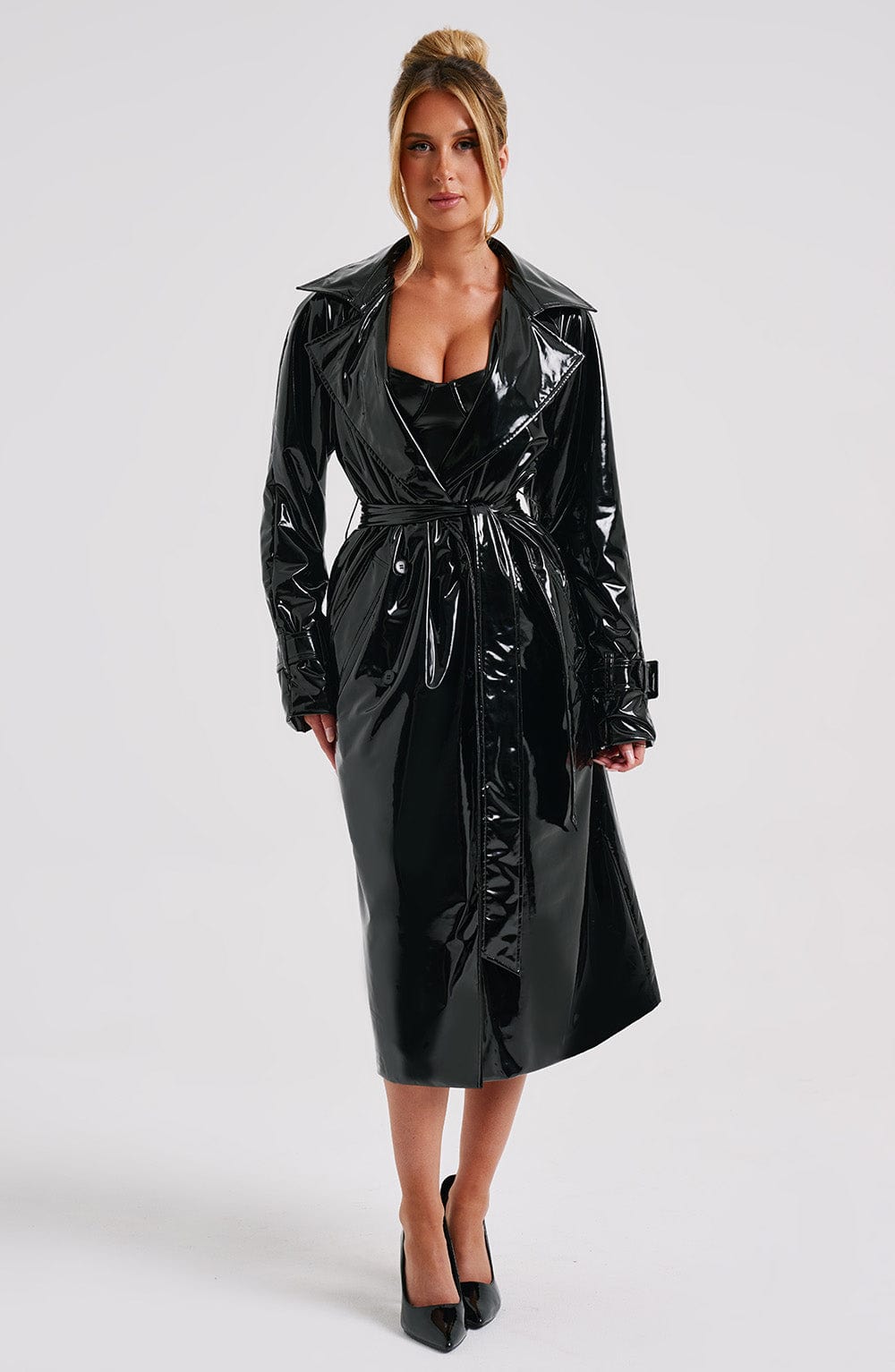 Dynasty Trench Coat – Black