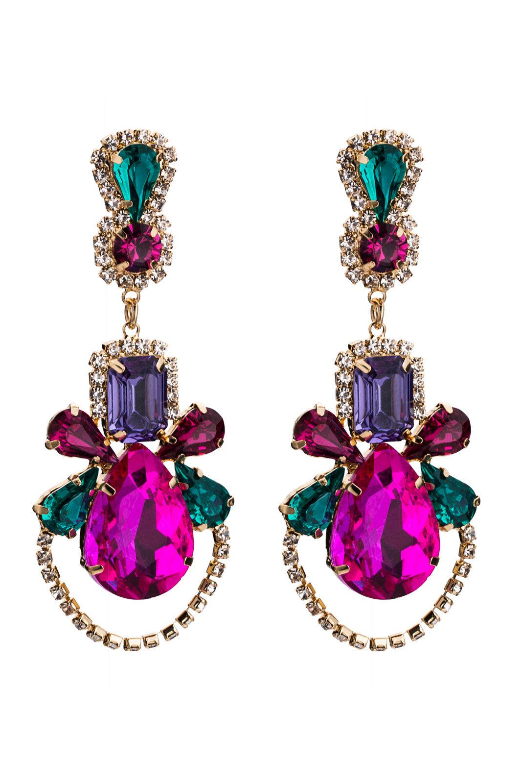 Adeline Gem Drop Earrings 