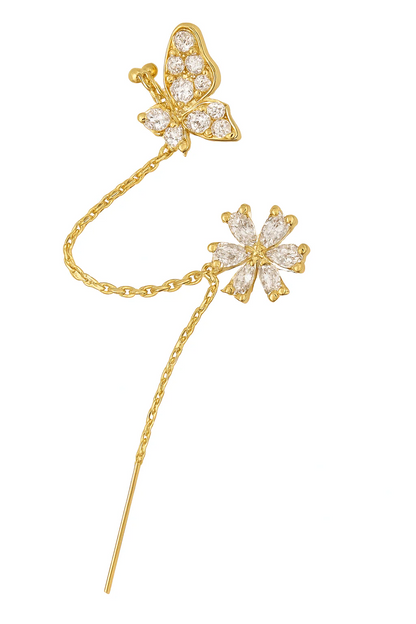 Blossom Wing Ear Cuff – Pair