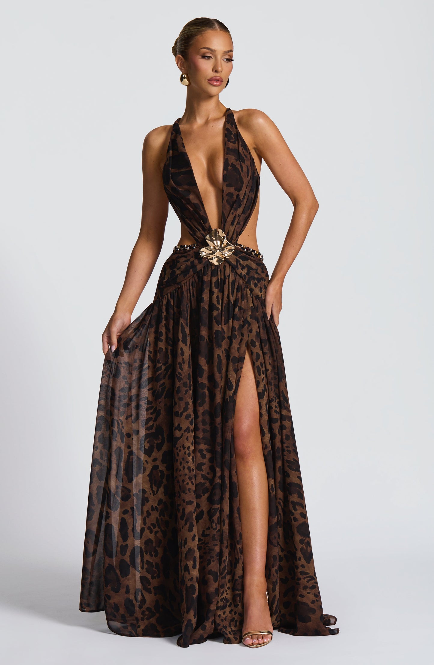 Indianna Maxi Dress - Leopard Print